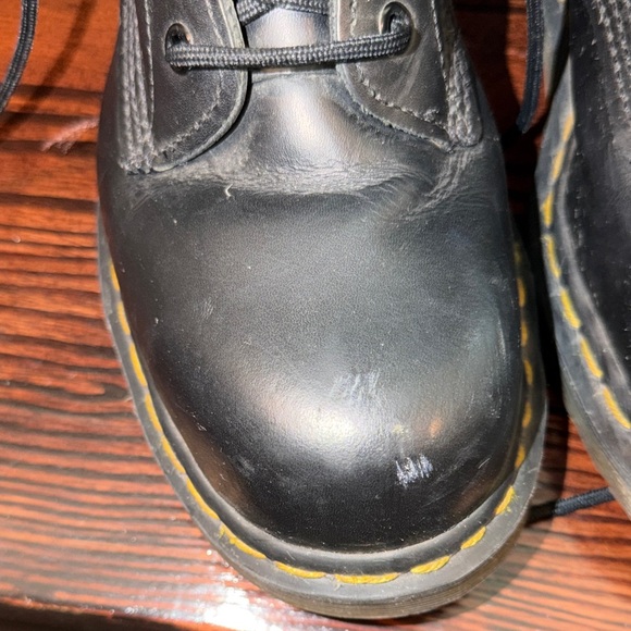 MENS US 8 Black Lace-Up Combat Boots - Doc Marten - Picture 9 of 11